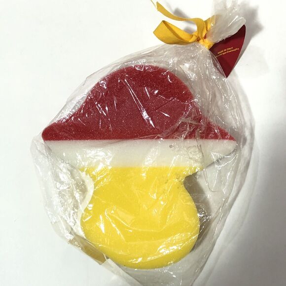 Fiorucci Mushroom Sponge - Vintage Made in Italy - 7" Red Cap Yellow Stem Rare - Picture 3 of 11